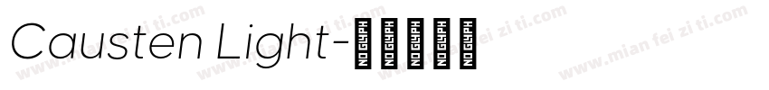 Causten Light字体转换